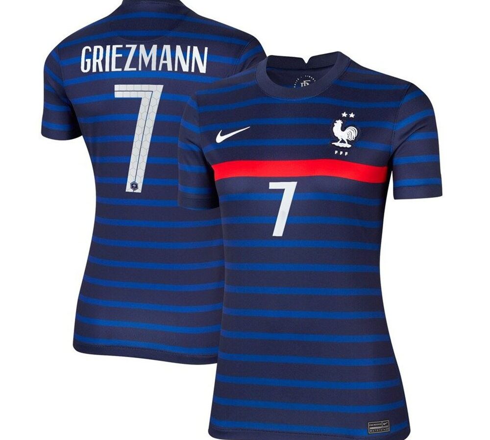 MAILLOT FRANCE DOMICILE FEMME GRIEZMANN 2020-2021