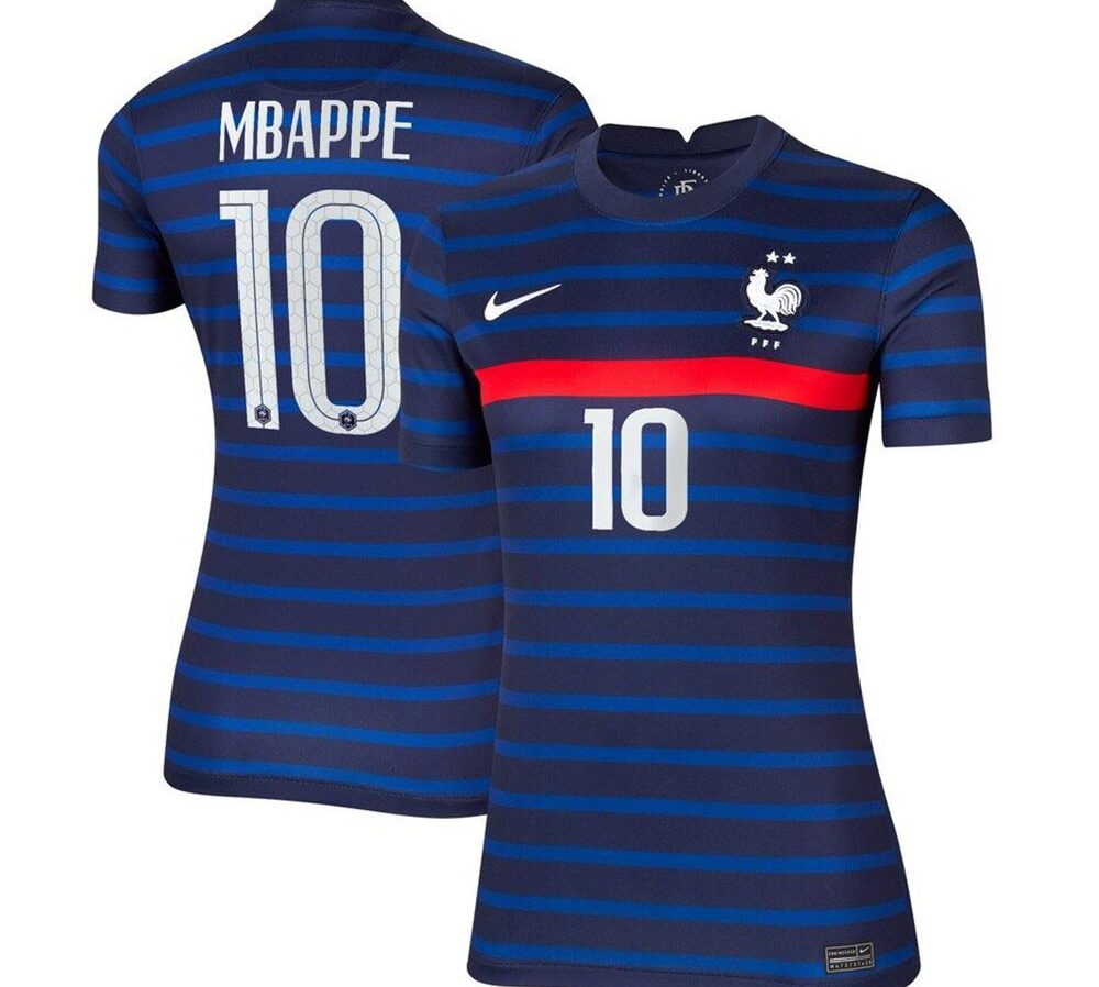 MAILLOT FRANCE DOMICILE FEMME MBAPPE 2020-2021