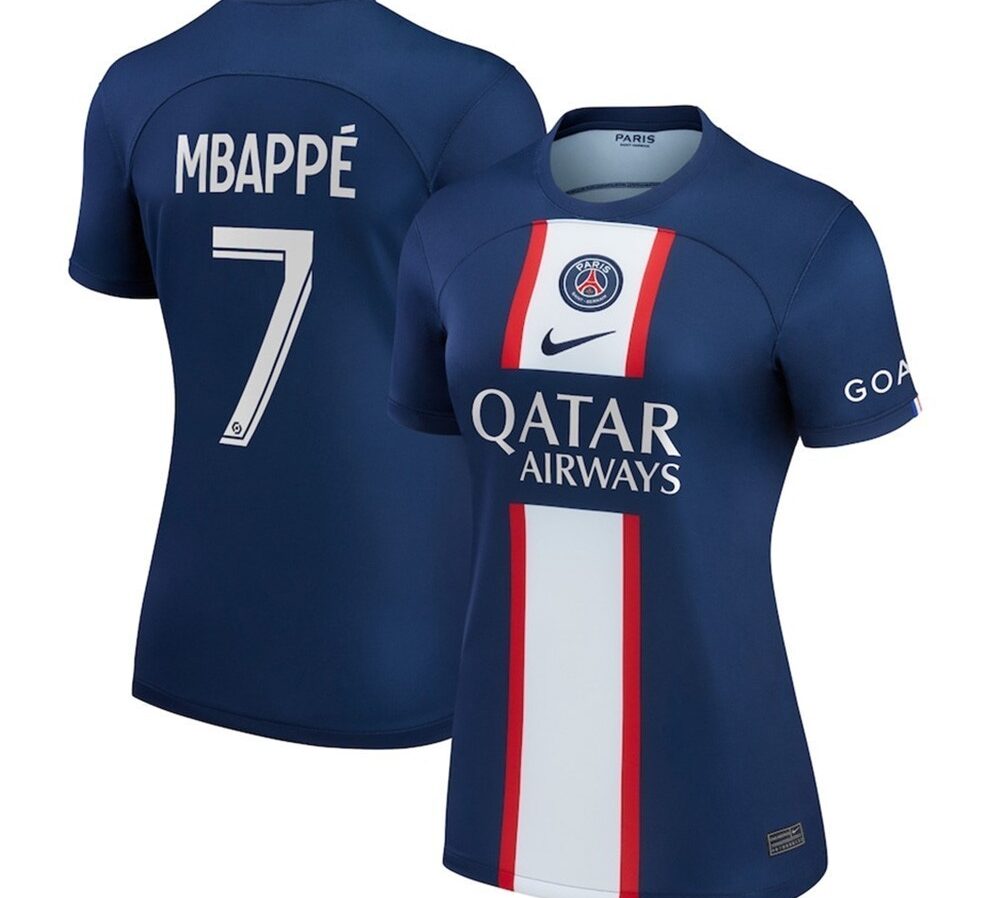 MAILLOT PSG DOMICILE FEMME MBAPPE 2022-2023