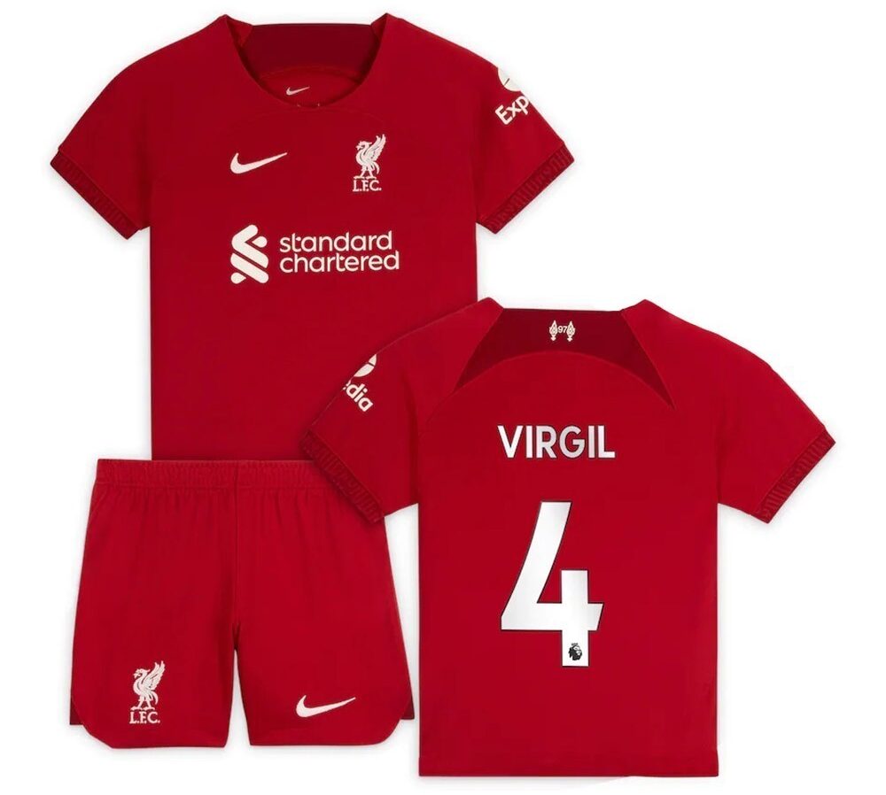 PACK JUNIOR LIVERPOOL DOMICILE VIRGIL VAN DIJK 2022-2023