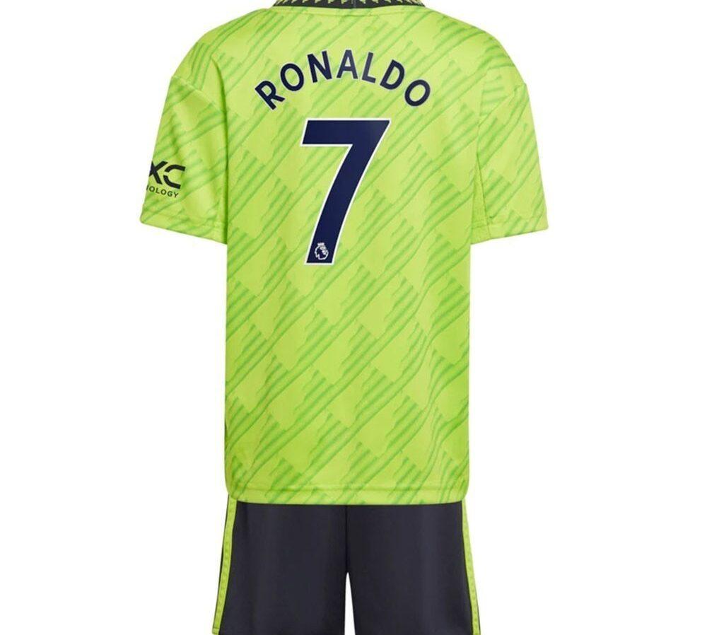 PACK JUNIOR MANCHESTER UNITED THIRD RONALDO 2022-2023