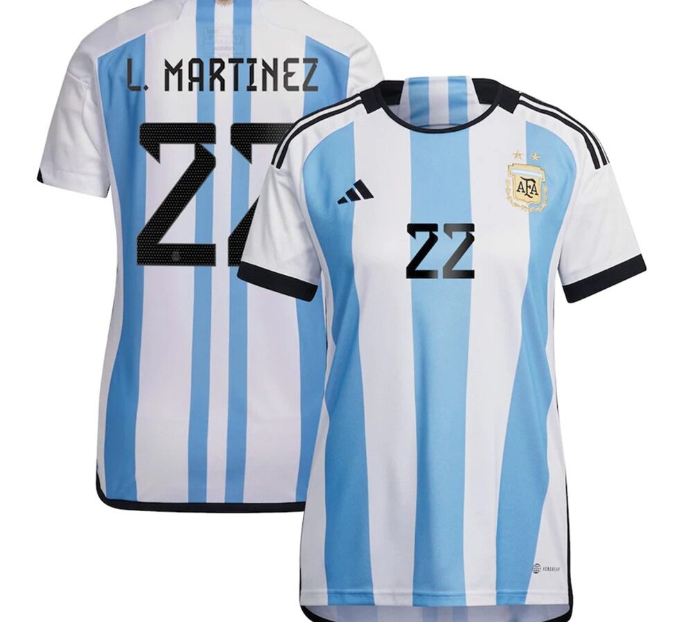 MAILLOT ARGENTINE DOMICILE FEMME LAUTARO MARTINEZ 2022-2023