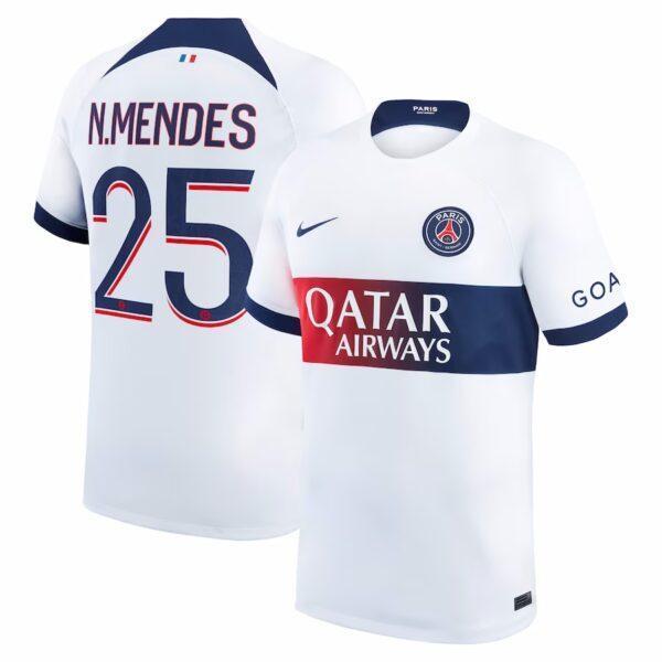 MAILLOT PSG EXTERIEUR NUNO MENDES 2023-2024