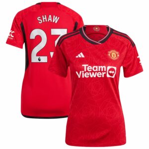 MAILLOT MANCHESTER UNITED DOMICILE FEMME LUKE SHAW 2023-2024