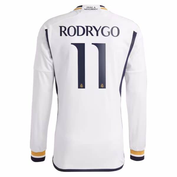 MAILLOT REAL MADRID DOMICILE RODRYGO MANCHES LONGUES 2023-2024