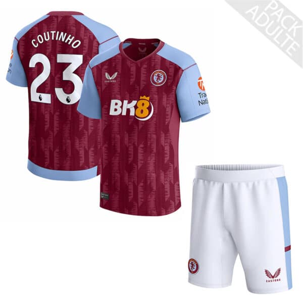 PACK ASTON VILLA DOMICILE COUTINHO 2023-2024