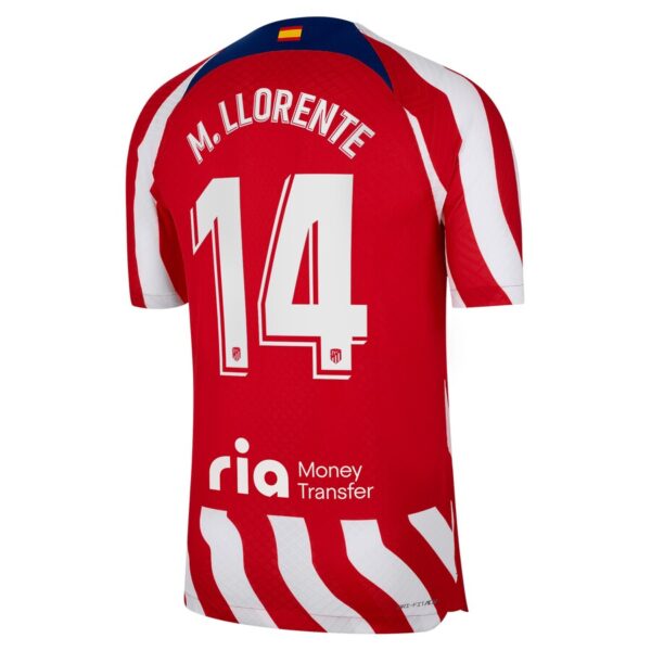 MAILLOT ATLETICO MADRID DOMICILE MARCOS LLORENTE VERSION VAPOR MATCH 2023-2024