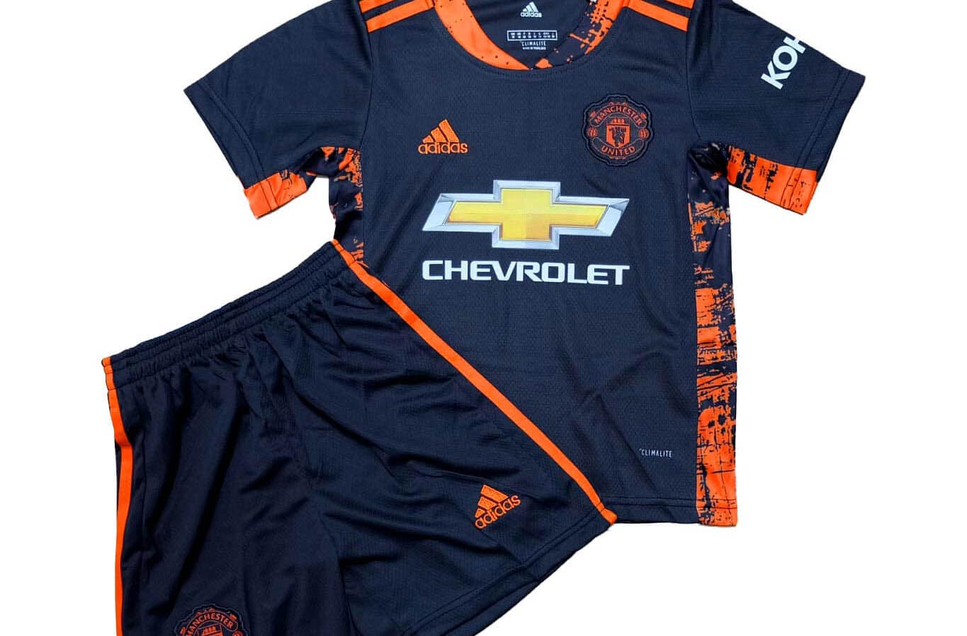 PACK JUNIOR MANCHESTER UNITED MAILLOT GARDIEN DE BUT DOMICILE SAISON 2020-2021