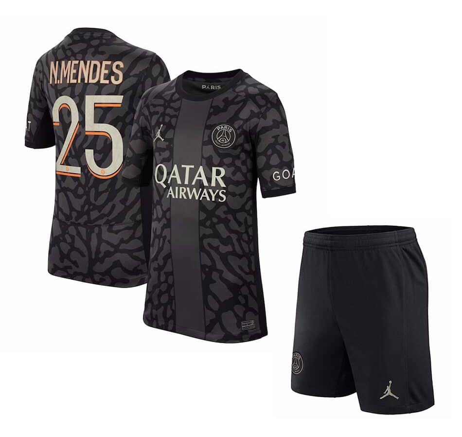 PACK JUNIOR PSG NUNO MENDES THIRD 2023-2024