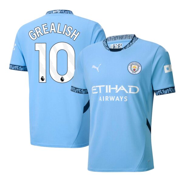 MAILLOT MANCHESTER CITY DOMICILE GREALISH SAISON 2024-2025