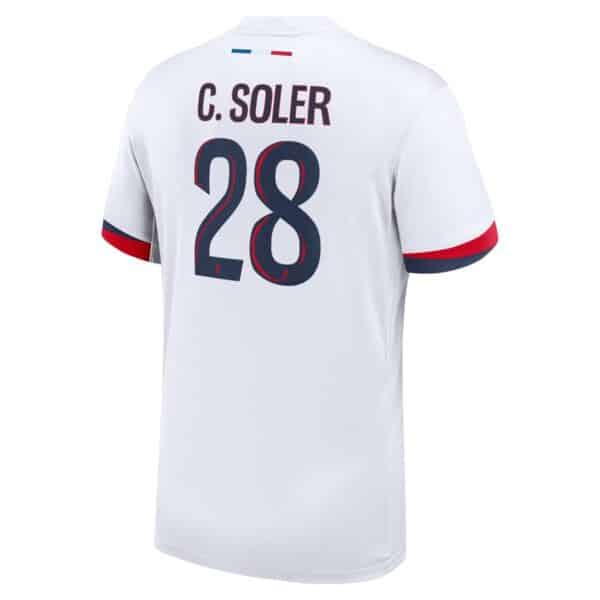 MAILLOT PSG EXTERIEUR CARLOS SOLER SAISON 2024-2025