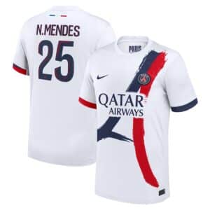 MAILLOT PSG EXTERIEUR NUNO MENDES SAISON 2024-2025