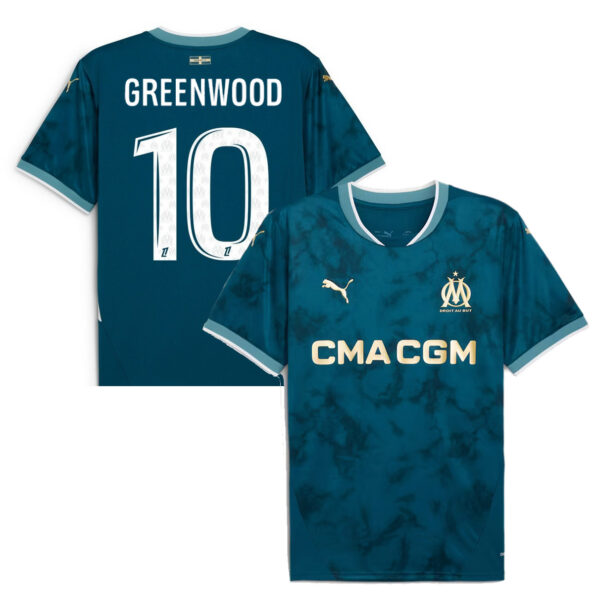 MAILLOT OLYMPIQUE DE MARSEILLE EXTERIEUR GREENWOOD SAISON 2024-2025